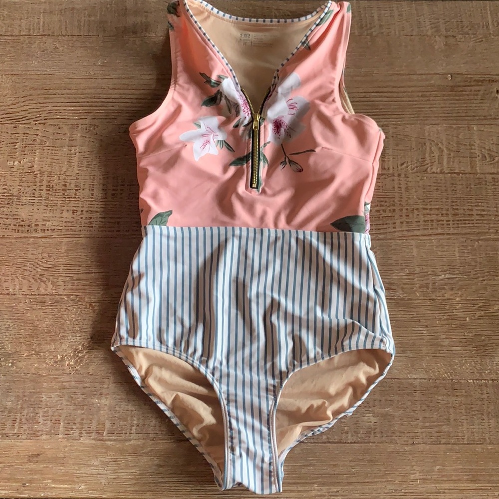 Albion half zip one piece